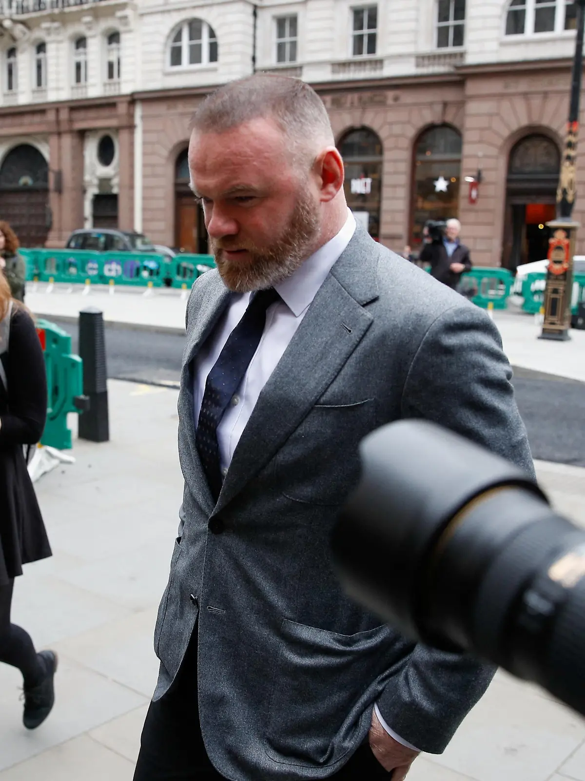 Derby County manager Wayne Rooney arrives at the Royal Courts of Justice in London, Britain, May 10, 2022. REUTERS/Peter Nicholls