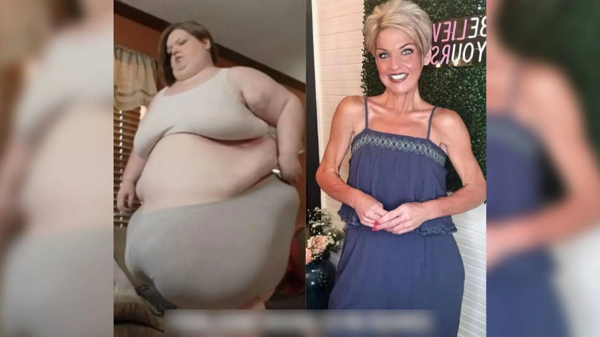 Amanda Johnson vor und nach ihrem Gewichtsverlust