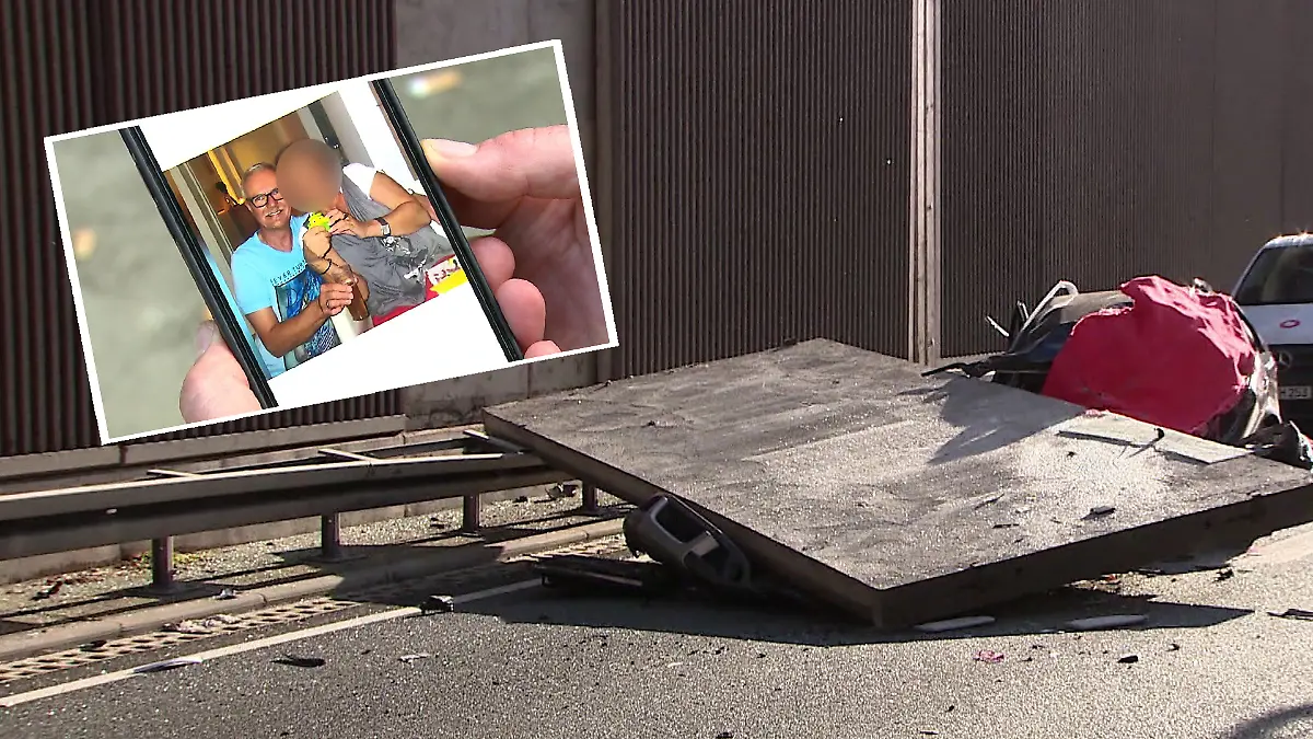 Diese sechs Tonnen schwere Betonplatte beendet das Leben von Anne M. abrupt. Ihr guter Freund denkt jeden Tag an sie.