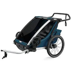 Chariot Cross 2 Fahrradanhänger von Thule für zwei Kinder