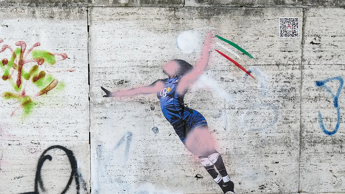 Die Wandmalerei zu Ehren von Volleyballspielerin Paola Egonu wurde beschmiert.