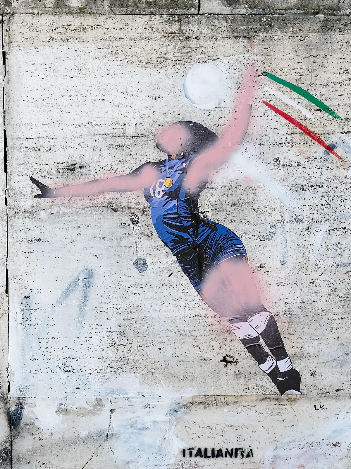 Die Wandmalerei zu Ehren von Volleyballspielerin Paola Egonu wurde beschmiert.