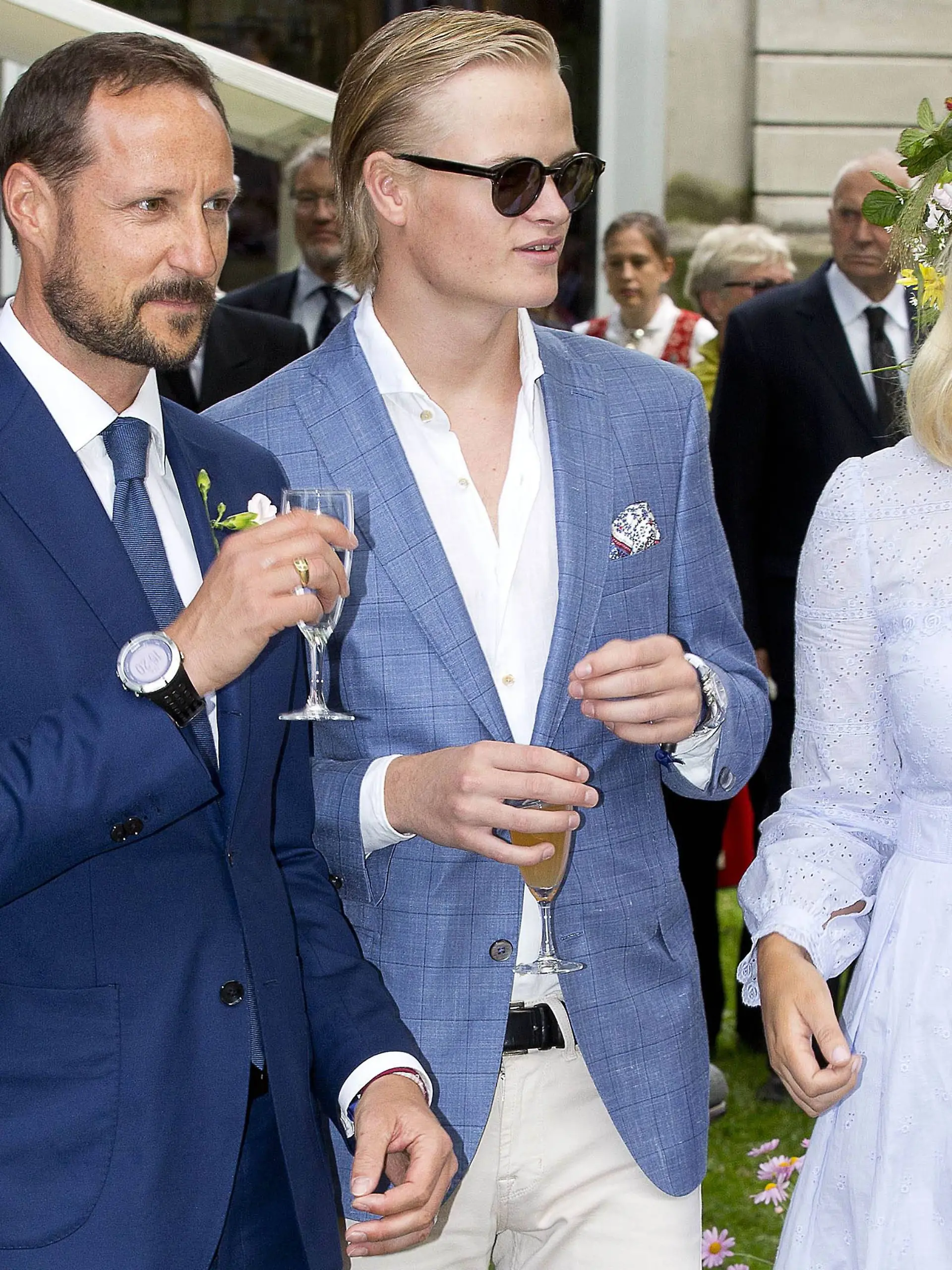 Prinz Haakon, Marius Borg Høiby und Prinzessin Mette-Marit