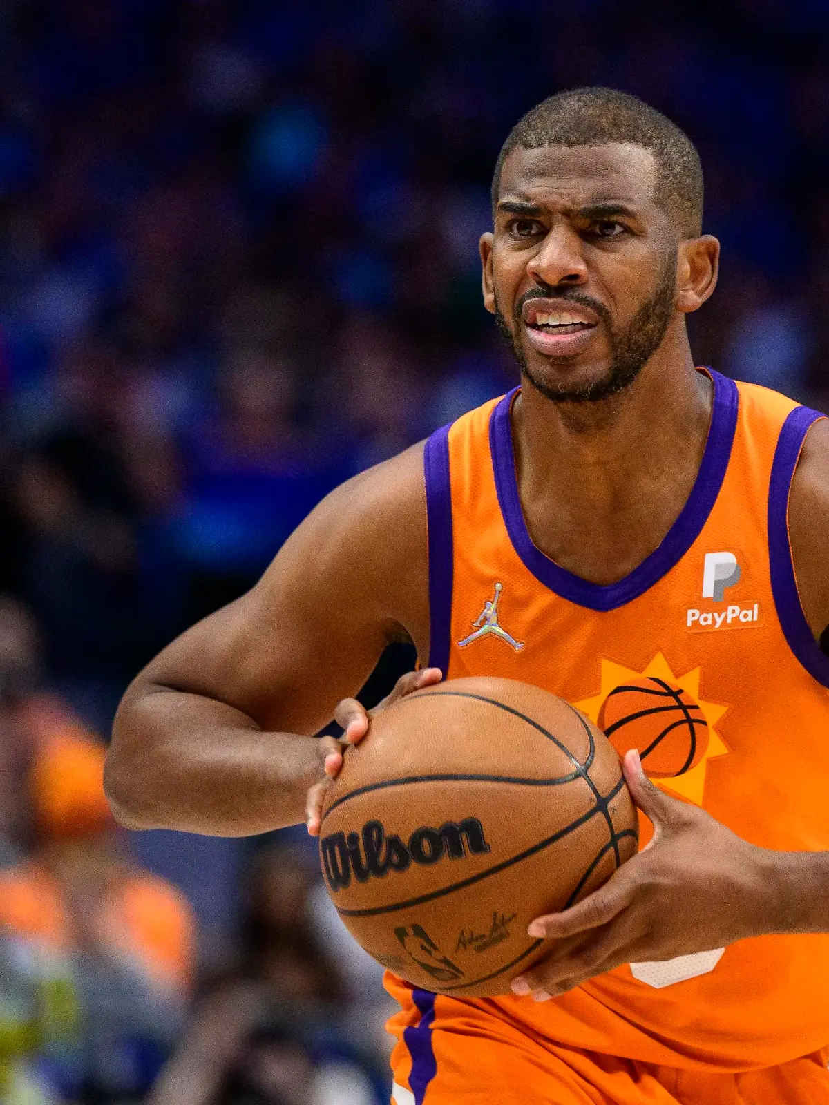 May 8, 2022; Dallas, Texas, USA; Phoenix Suns guard Chris Paul (3) passes the ball against the Dallas Mavericks during the second quarter during game four of the second round for the 2022 NBA playoffs at American Airlines Center. Mandatory Credit: Jerome Miron-USA TODAY Sports