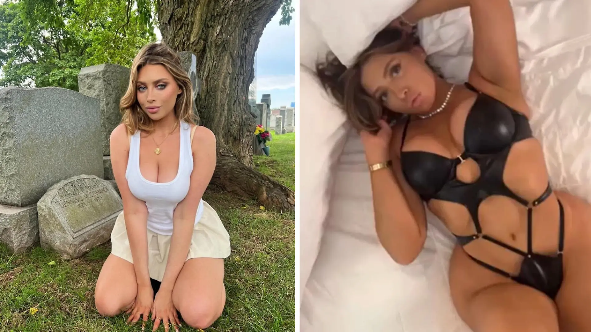 Model dreht Porno auf dem Grab seines Vaters