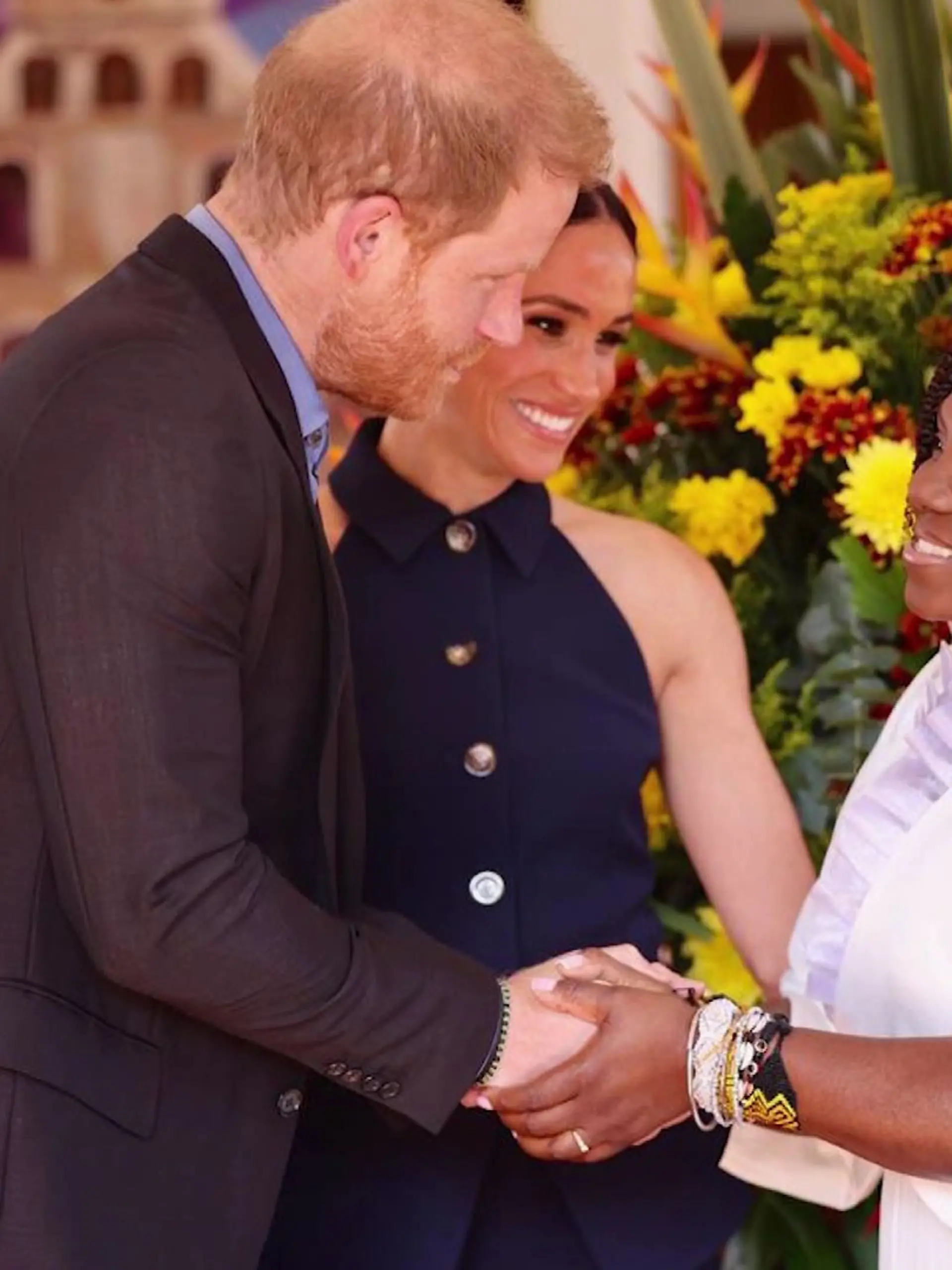 Prinz Harry und Herzogin Meghan sind zu einem Besuch in Kolumbien eingetroffen. 