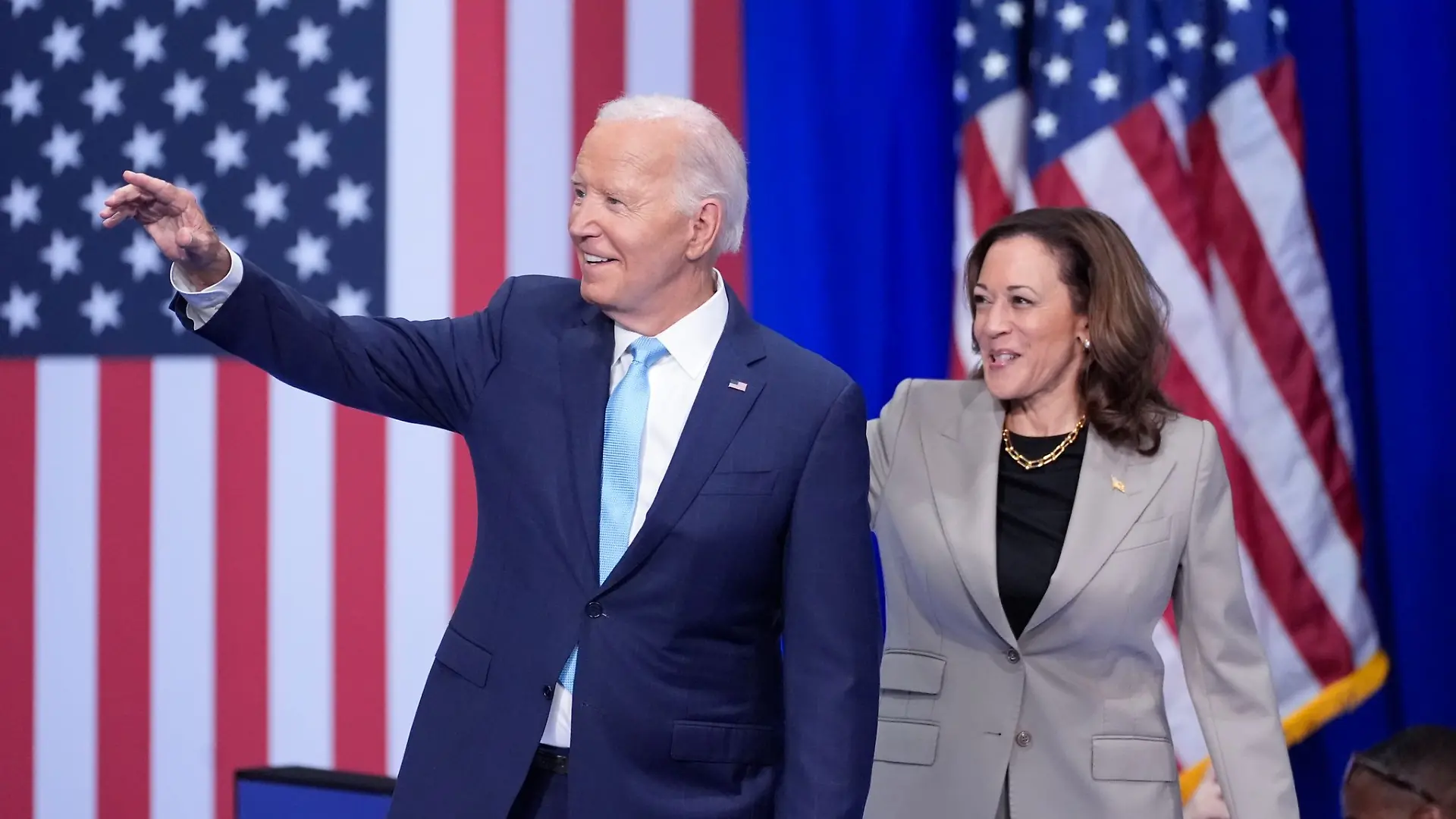 US-Präsident Joe Biden und seine Stellvertreterin Kamala Harris bei einem gemeinsamen Auftritt im Bundesstaat Maryland.