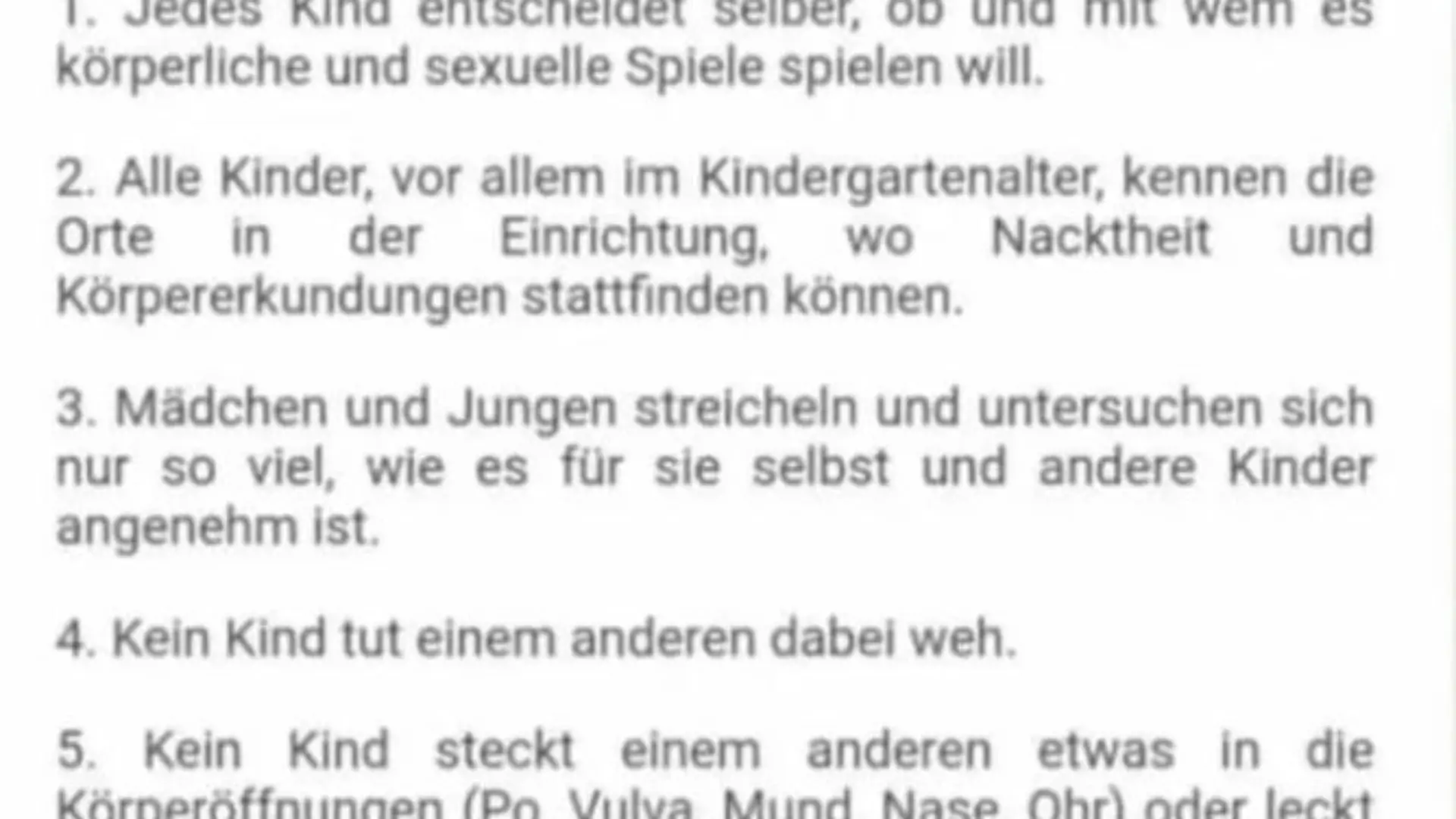 Diese Regeln für den "Körpererkundungsraum" gingen an alle Eltern raus.