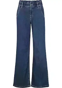 High-Waist-Jeans mit weitem Bein