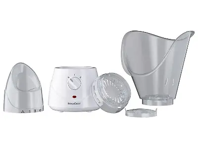 Silvercrest-Gesichtssauna SGS 100 B1 mit zwei Aufsätzen