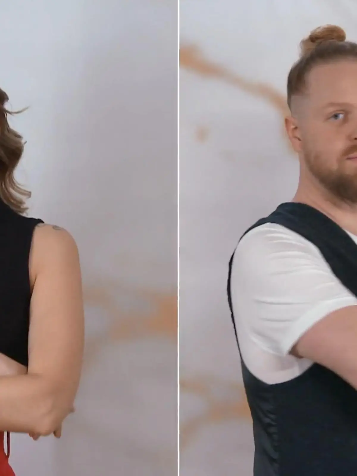 Bild zu: "Victoria Halstenbach und Hannes Schrader bauen die Braut auf"