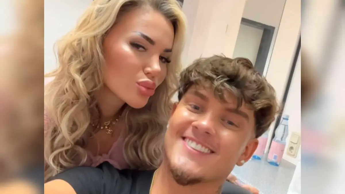 Kim Virginia und Twenty4Tim backstage bei der RTL-Show „Ich bin ein Star - Die legendäre Stunde danach”