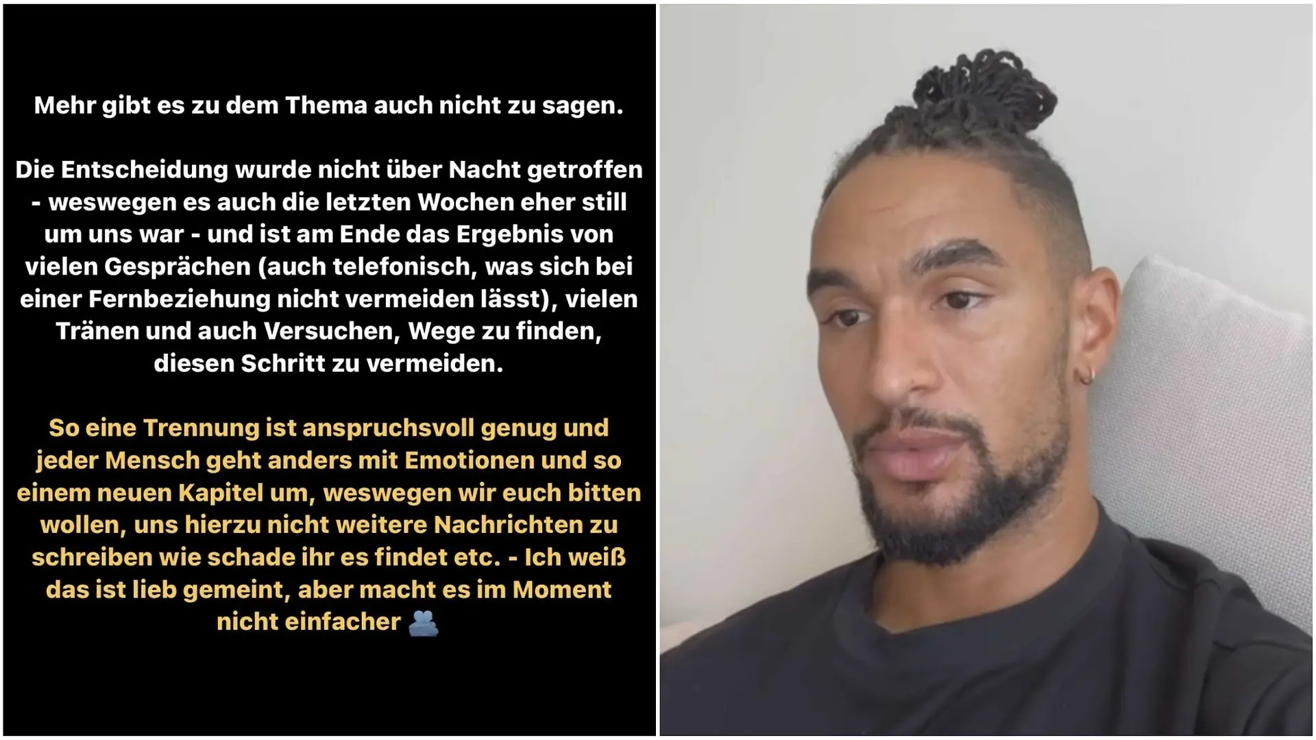 David Jackson bestätigt die Trennung von Lisa Mieschke