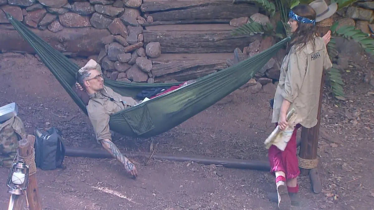 Hanka Rackwitz und Eric Stehfest im Dschungelcamp-Legenden-Talk