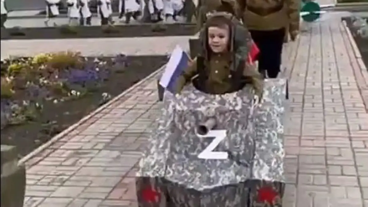 Parade Russland Kindergarten