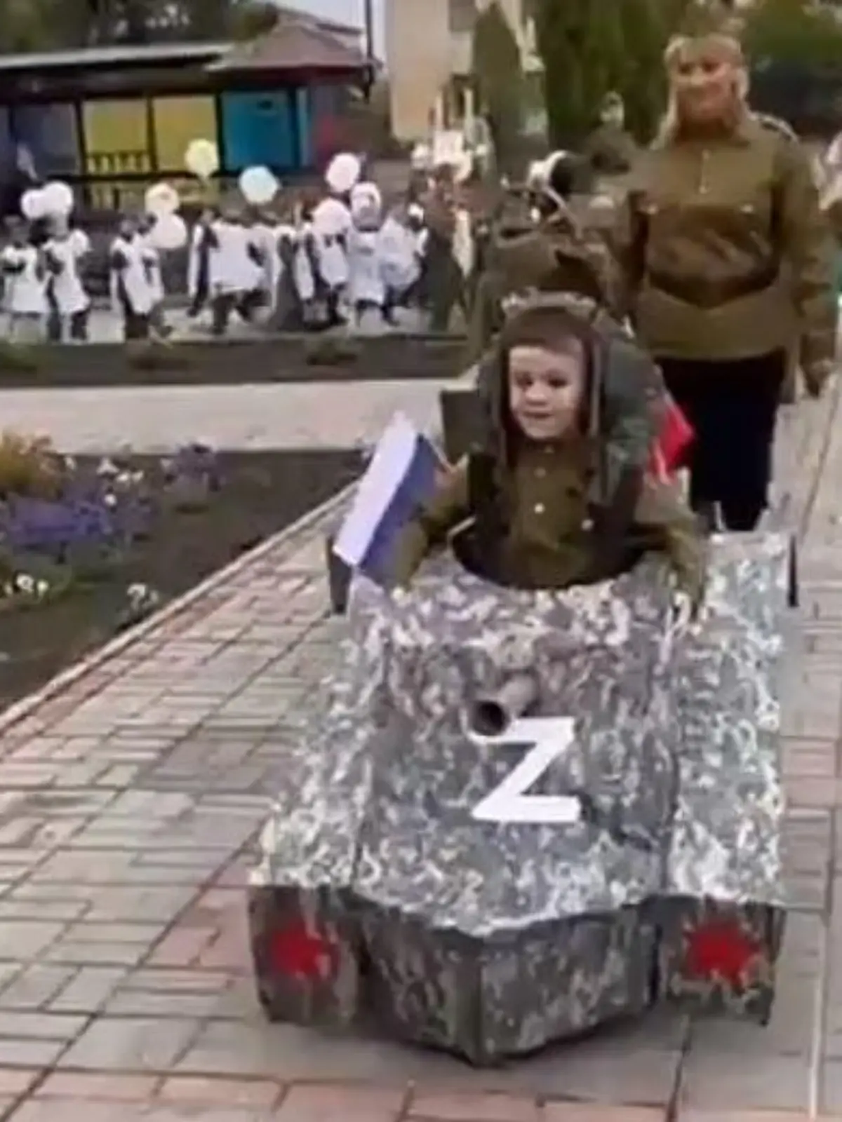 Parade Russland Kindergarten