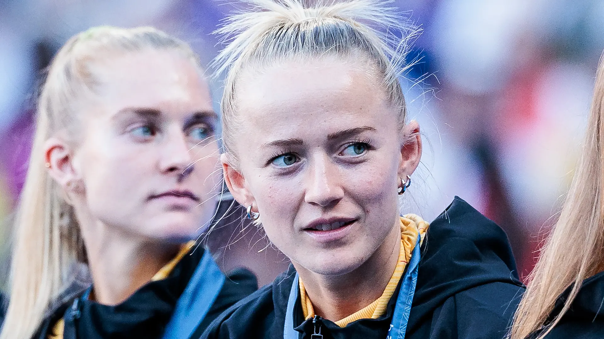 Lea Schüler mit der Bronzemedaille.