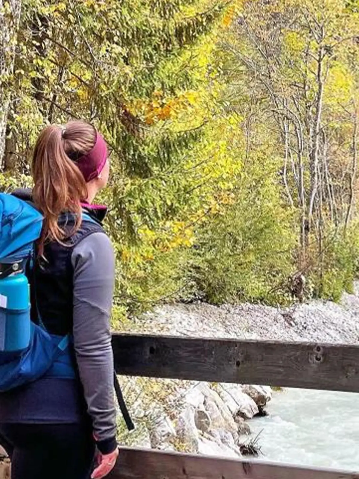 Frau auf Wanderung