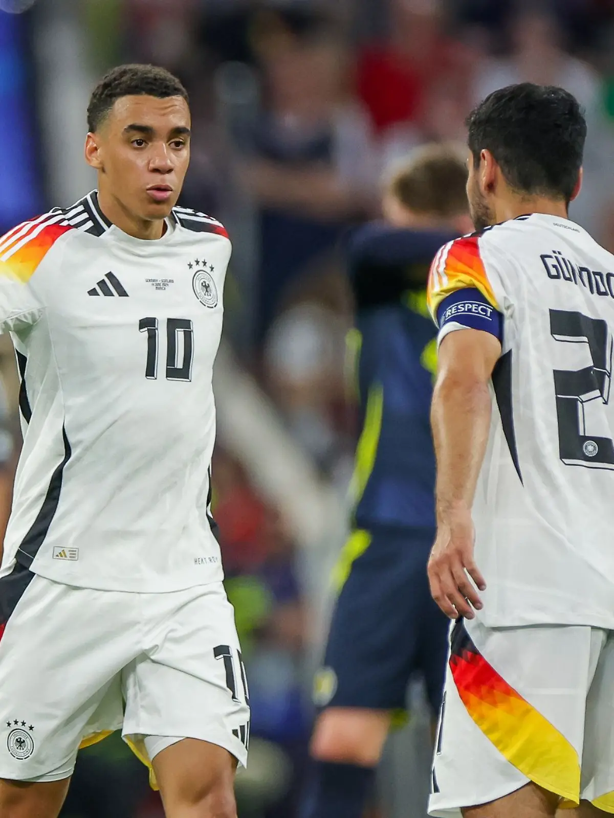 Jamal Musiala hat sich bei Ilkay Gündogan nach dessen Rücktritt aus der Nationalmannschaft bedankt. (Archivbild) 