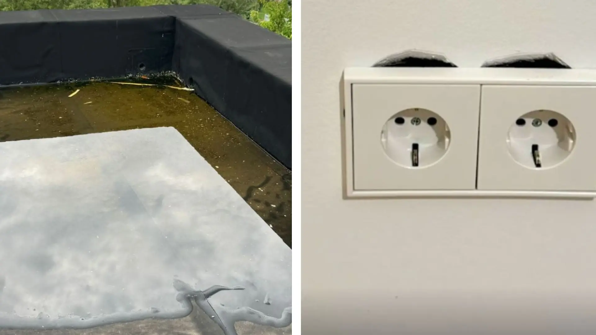 Hazel Brugger zeigt Schäden ihres Hauses.