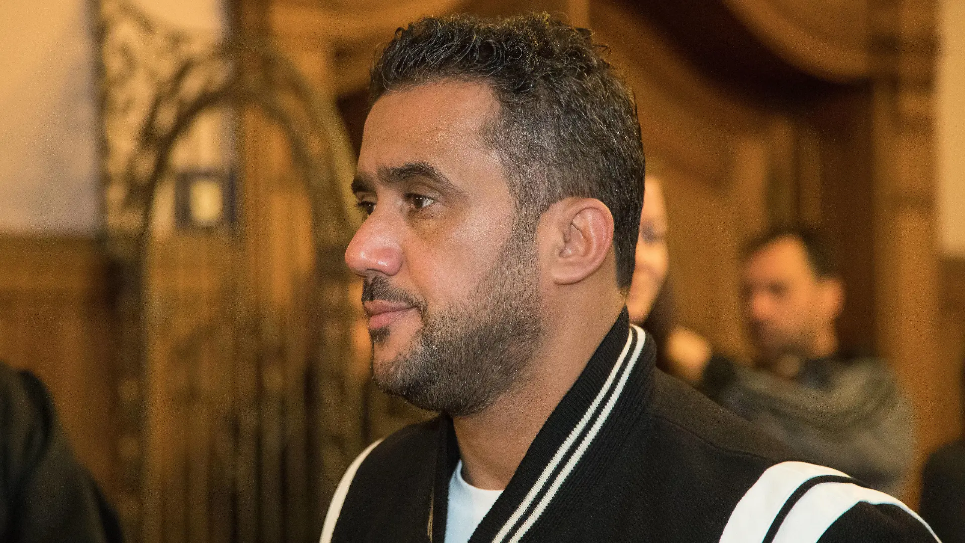Berlin den 23.11.2018 Prozessfortsetzung gegen Arafat Abou Chaker wegen Körperverletzung und Bedrohung eines Hausmeisters am Spandauer Damm, Finger in die Augen gestochen, Todesdrohung, Kopfstoß ins Gesicht, Nasenbruch. Bild-Motiv: der Angeklagte Arafat Abou-Chaker *** Berlin den 23 11 2018 Continuation of the trial against Arafat Abou Chaker for assault and threat to a caretaker at Spandauer Damm, fingers pricked in the eyes, death threat, head butt in the face, broken nose Picture Motive of the defendant Arafat Abou Chaker 