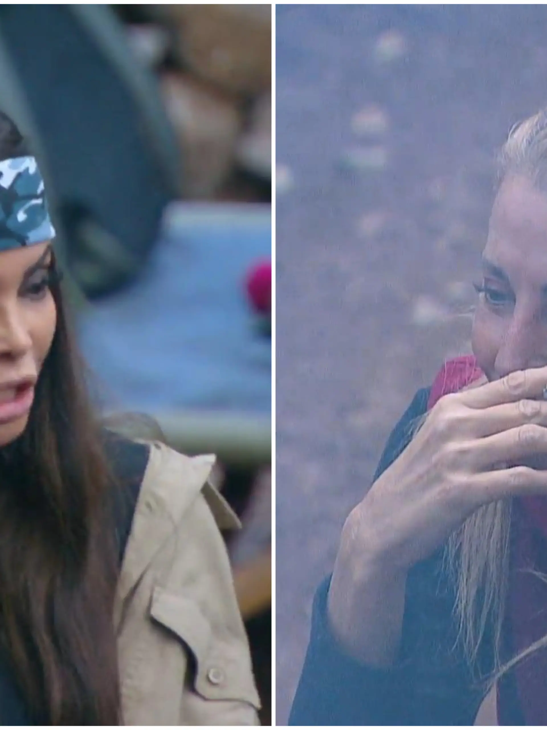Kader Loth und Giulia Siegel streiten sich.