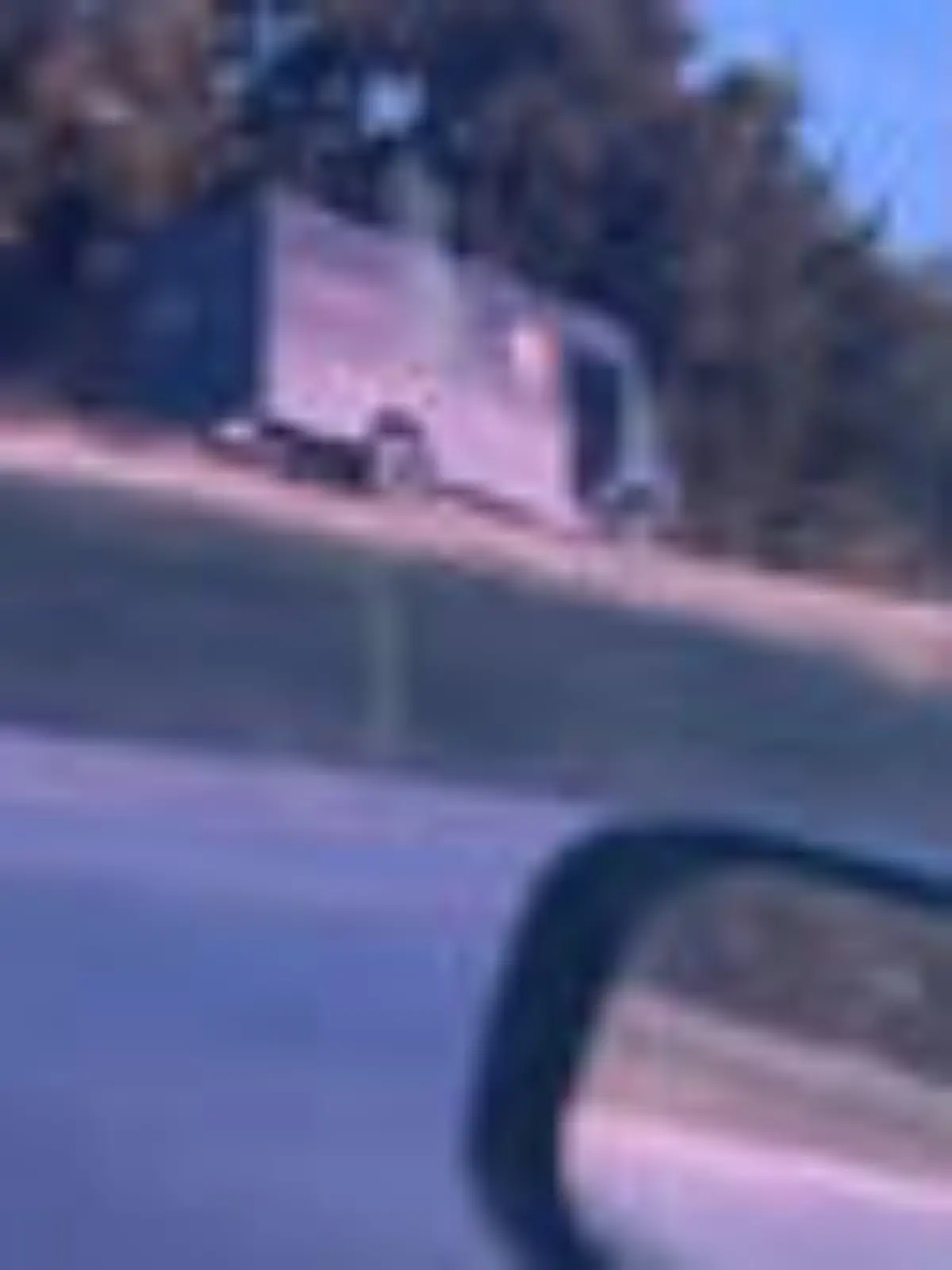 Ein UPS-Fahrer wird während der Fahrt ohnmächtig und crasht gegen einen Baum.