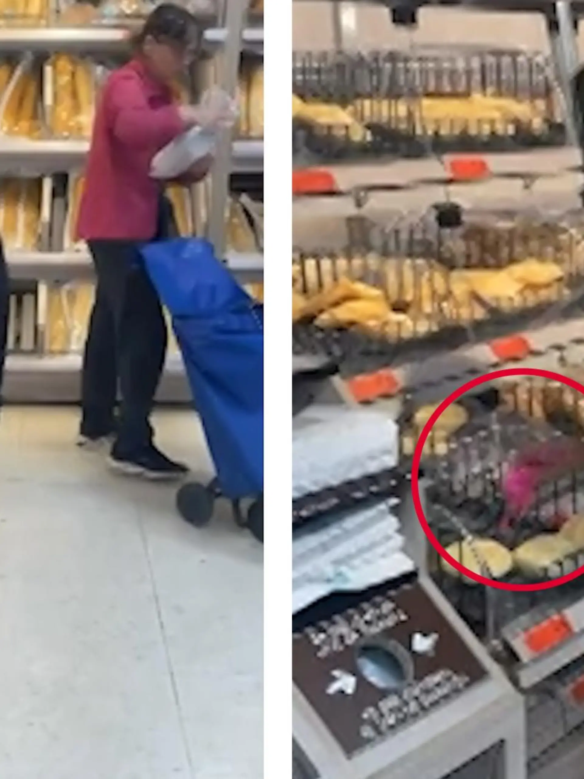 Bild zu: "Influencerin versteckt getragenes Höschen im Brötchen-Regal"