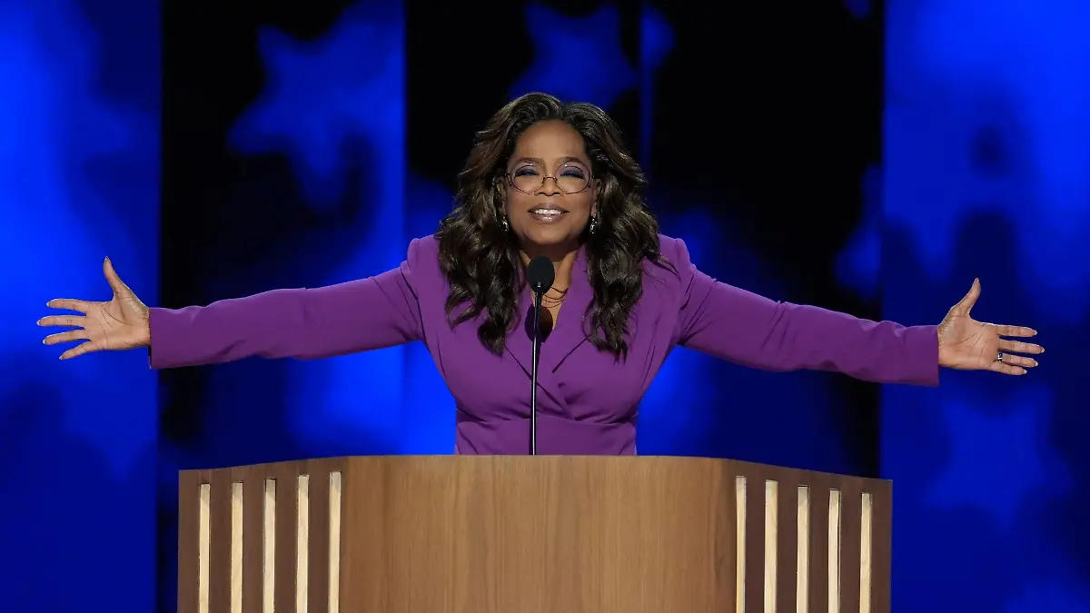 Winfrey legte einen Überraschungsauftritt beim Demokraten-Parteitag hin.
