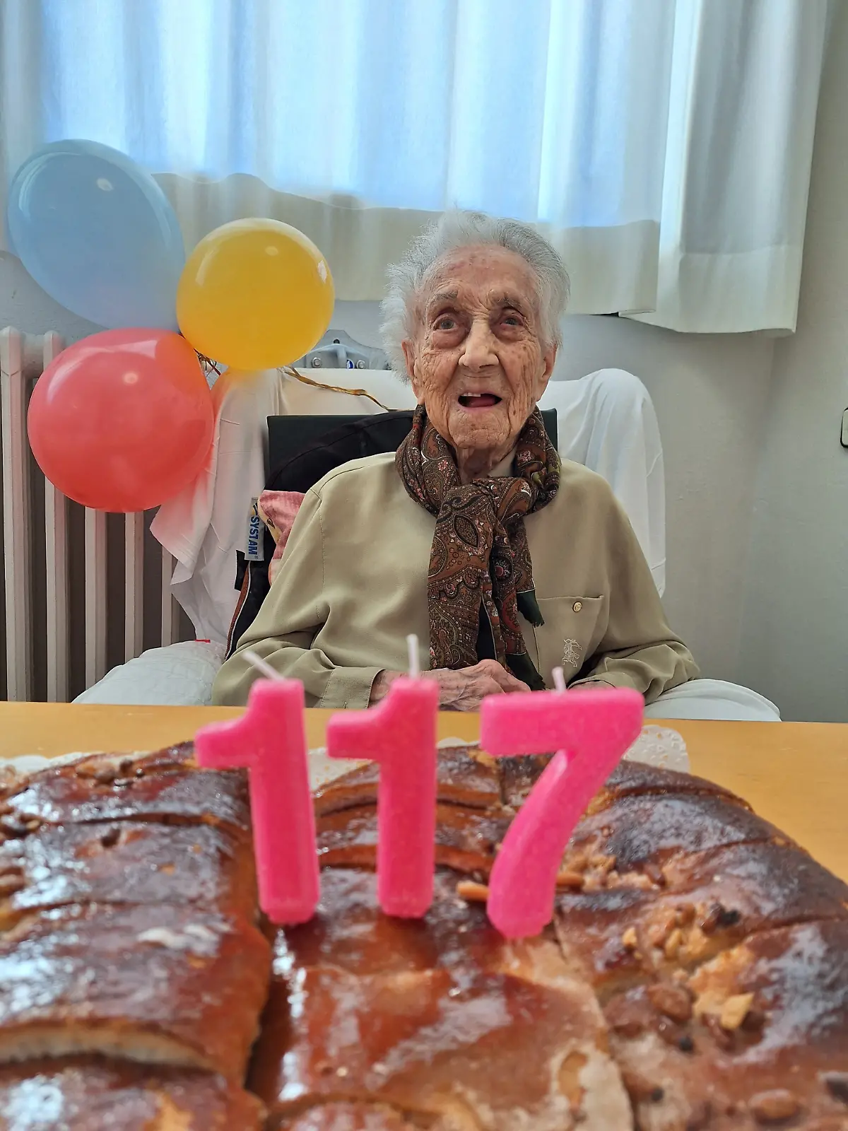 Maria Branyas Morera ist im Alter von 117 Jahren gestorben. Auf dem Foto feierte sie ihren Geburtstag im März.
