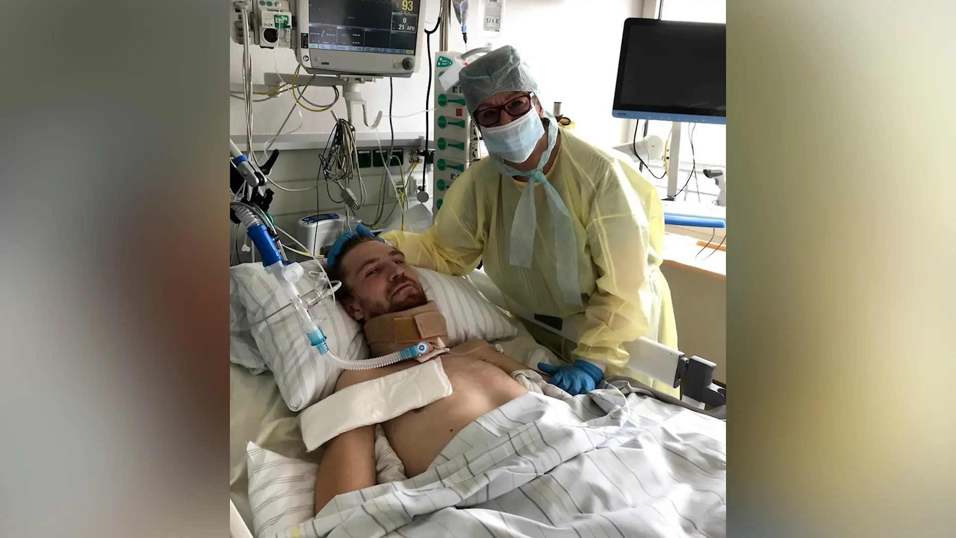 „Das hätte für mich bedeutet, nie wieder selbstständig atmen, essen oder sprechen zu können”, sagen ihm die Ärzte nach seiner Operation.