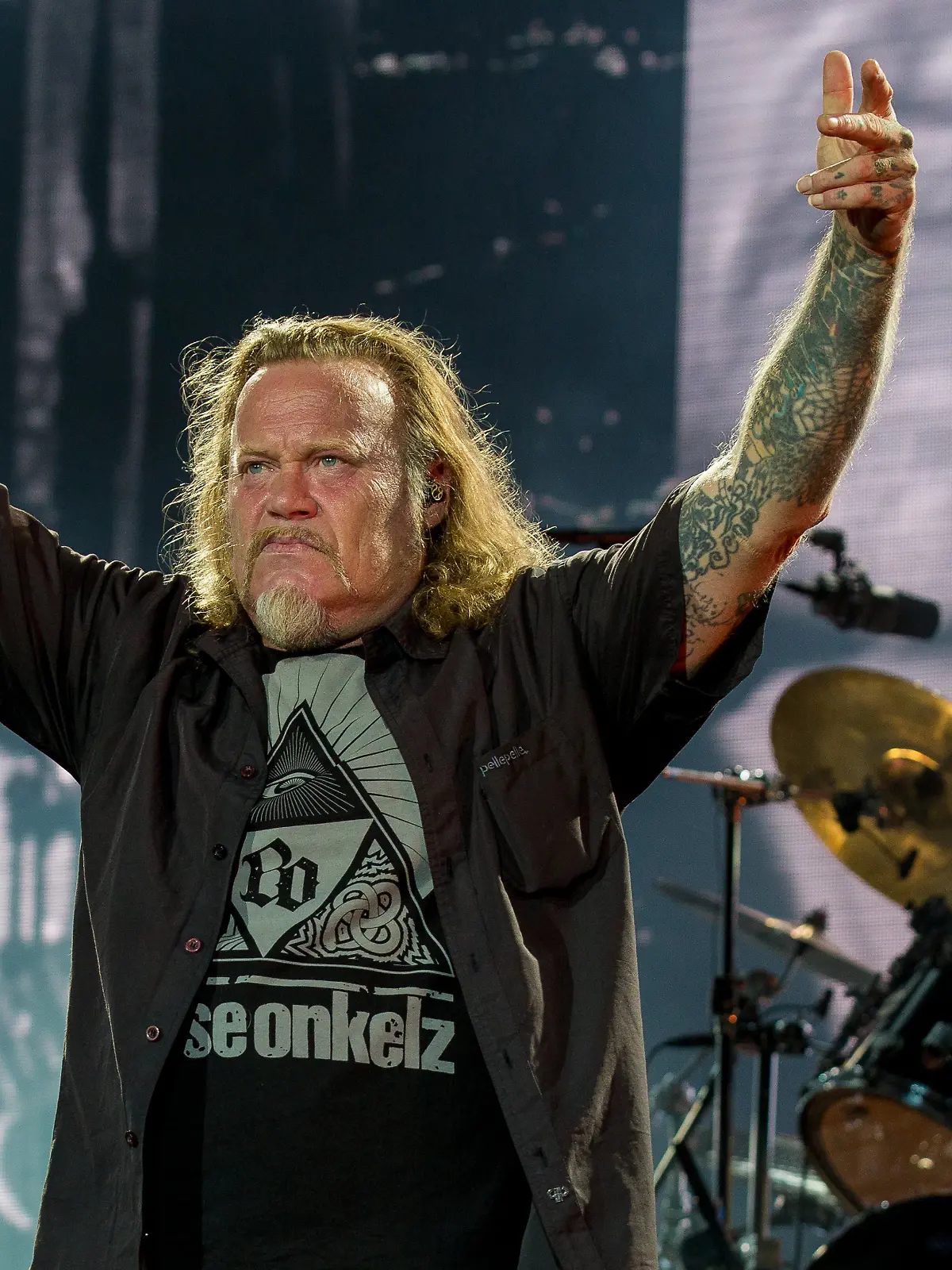 Wernerrennen 2019 Headliner In Extremo und die Boehsen Onkelz treten am Samstag Abend auf und sind letzter Hoehepunkt des Festivals. Im Bild: Boehse Onkelz 