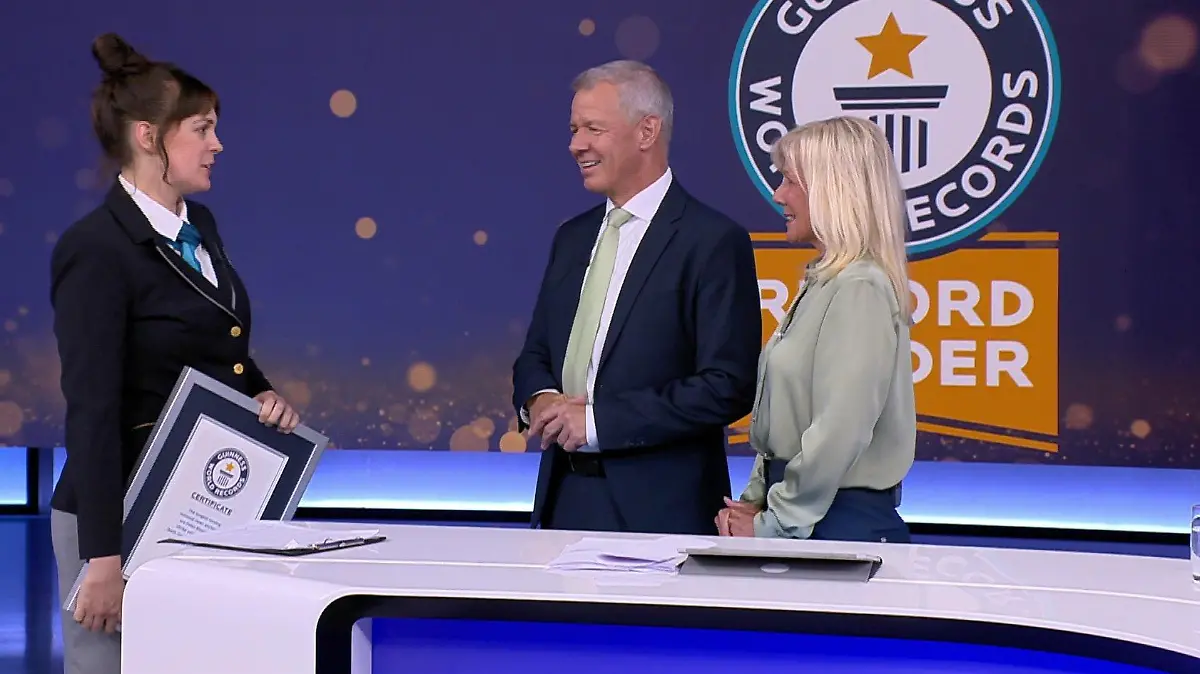 Weltrekord für Peter Kloeppel und Ulrike von der Groeben
