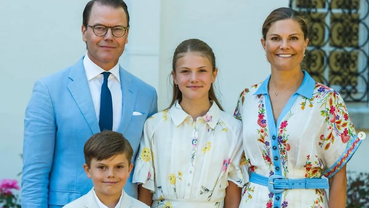Prinz Daniel, Prinz Oscar, Prinzessin Estelle und Prinzessin Victoria von Schweden