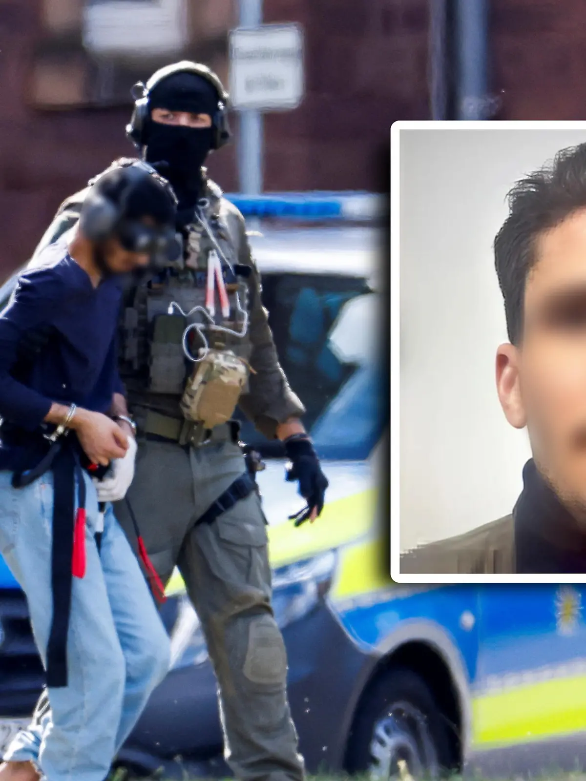 Bild zu: "Hier wird Issa Al H. dem Haftrichter vorgeführt"