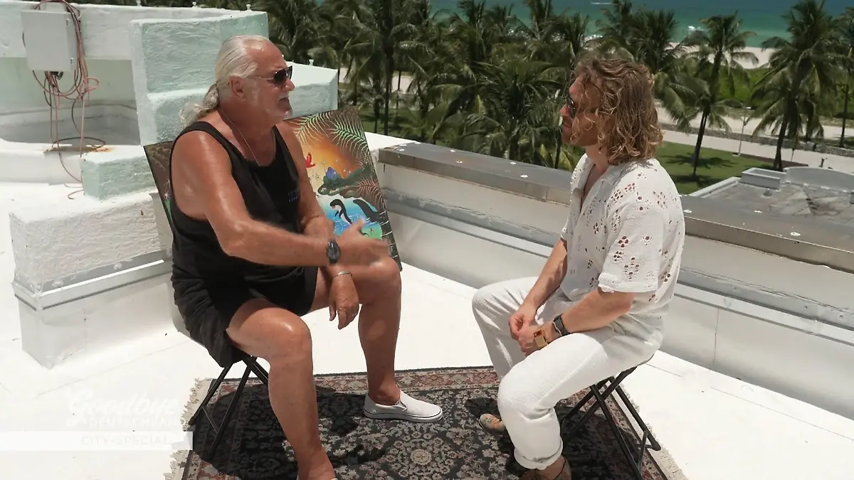 Tobias Richter bekommt ein paar Lebensweisheiten Künstler-Tipps