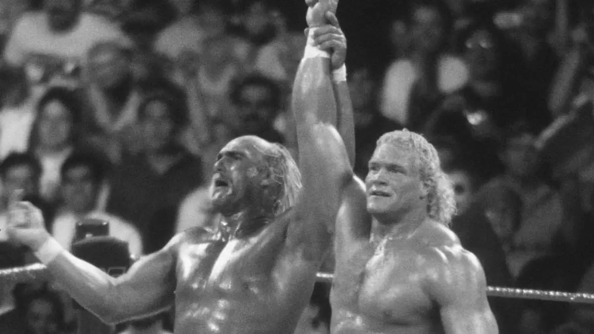 Sid Eudy (r), hier mit Hulk Hogan, ist im Alter von 63 Jahren gestorben.