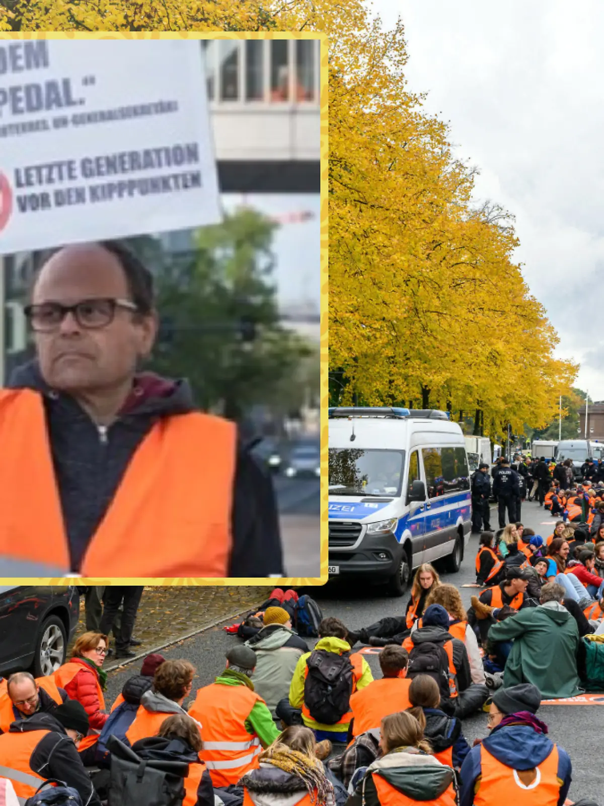 Bild zu: "Klimakleber muss knapp zwei Jahre in Haft"