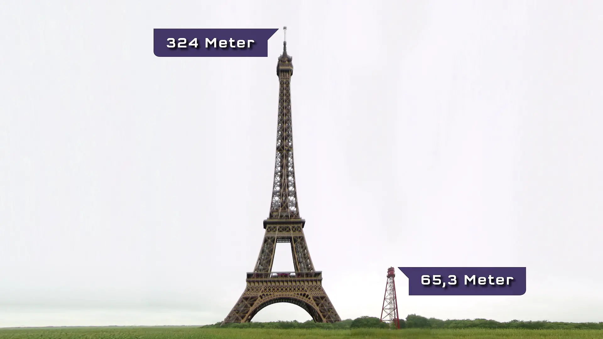 Der Leuchtturm in Campen ist auch als kleiner Bruder des Pariser Eiffelturms bekannt, der aber fünfmal so hoch ist.