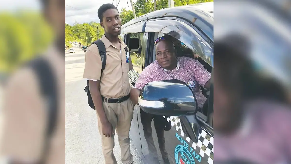Vater Michael Reid ist Taxifahrer. Sein Sohn Jahmari geht noch in die Highschool. 