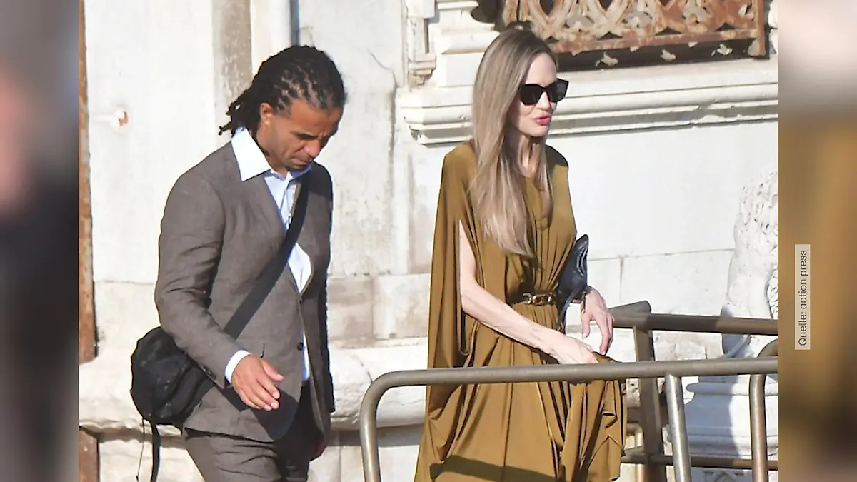 Ist Angelina Jolie hier mit ihrem neuen Freund unterwegs? Pärchen-Auftritt in Venedig