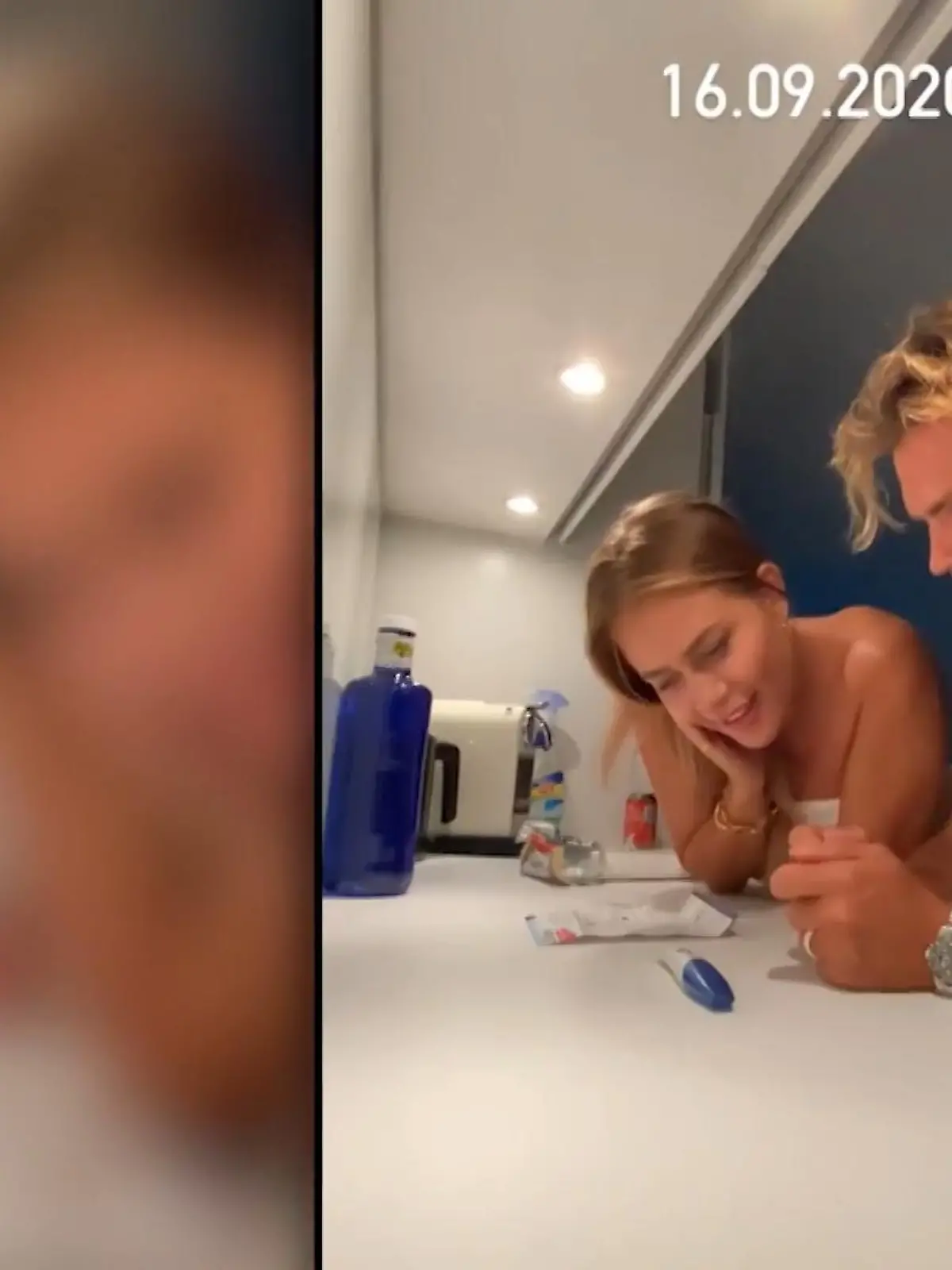Jessica und Johannes Haller zeigen den Moment, in dem sie von ihrem Baby erfahren haben.
