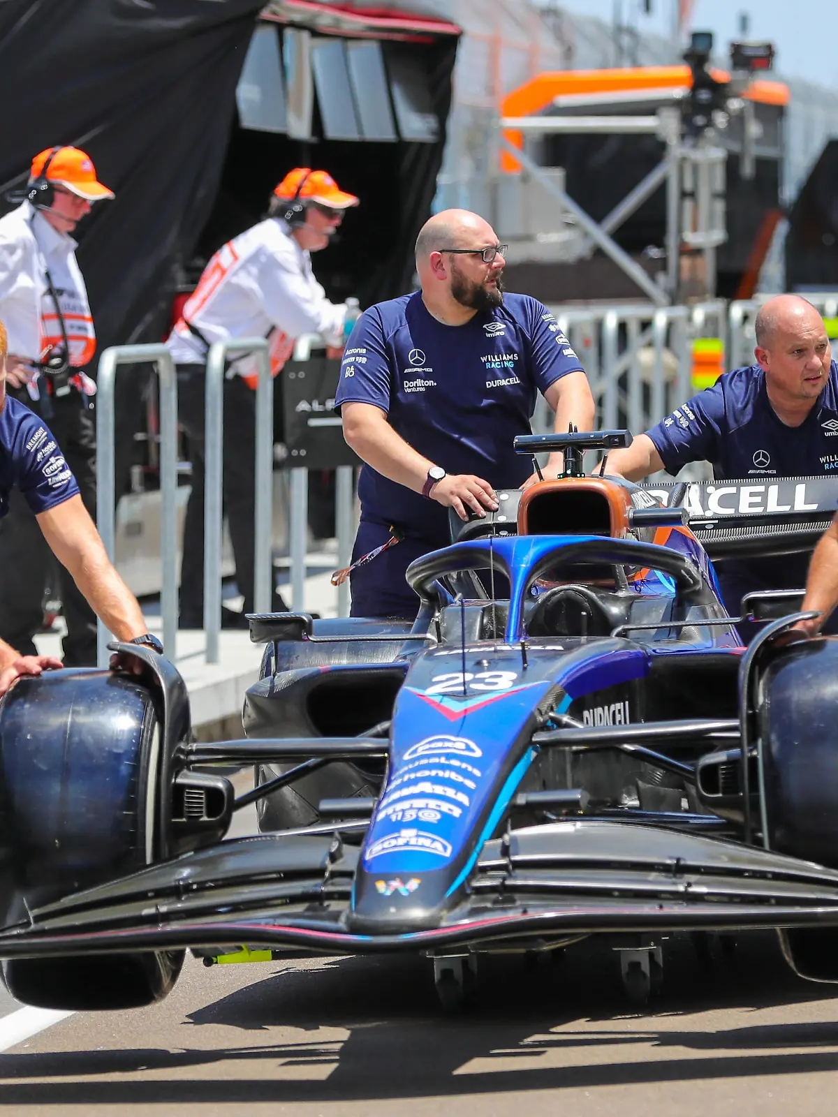  FORMULA 1 CRYPTO.COM MIAMI GRAND PRIX 2022 Miami International Autodrome, Miami, United States on 5 May 2022, Alex Albon 23 GBR, Williams FW43B car during the FORMULA 1 CRYPTO.COM MIAMI GRAND PRIX 2022, Phil Duncan Editorial Use Only PUBLICATIONxNOTxINxUK Copyright: xPhilxDuncanx ESM-0457-0004