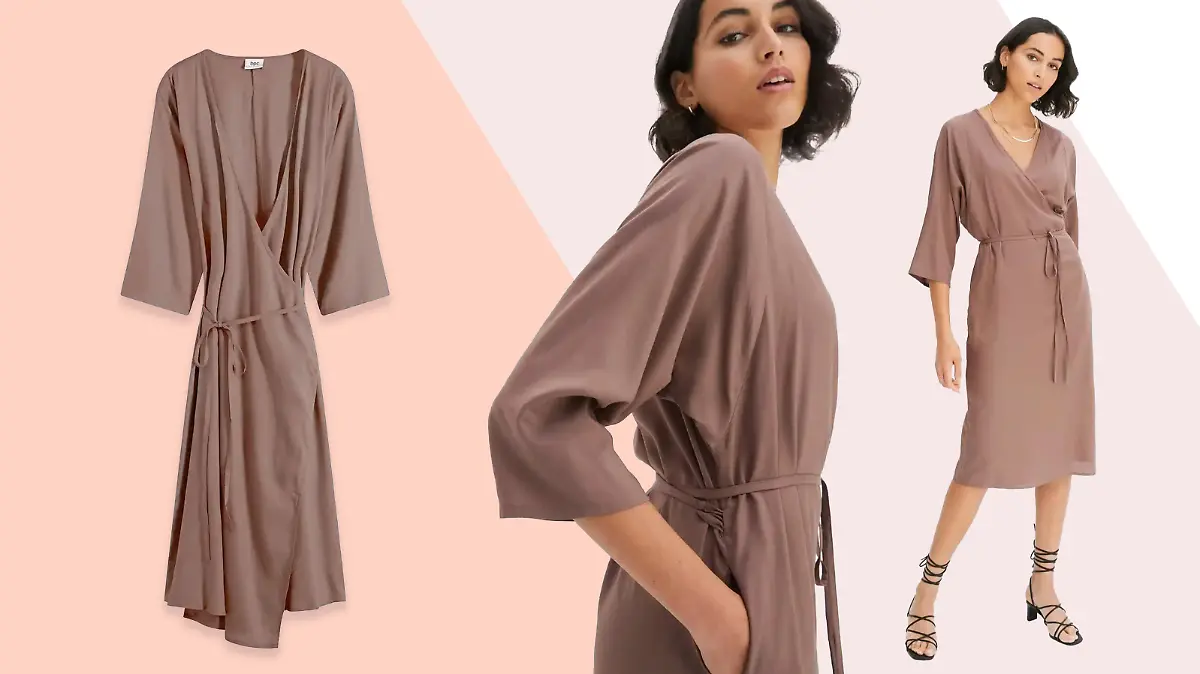Frau im Wickelkleid von Bonprix