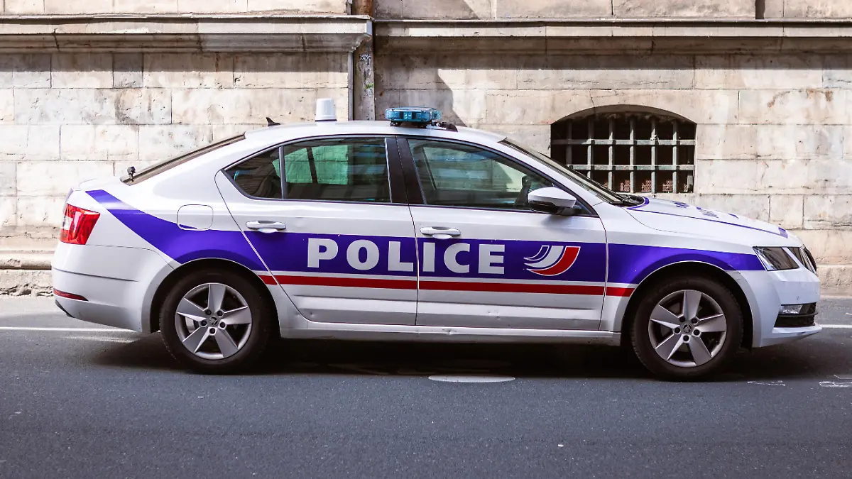 Polizeiauto in Frankreich 