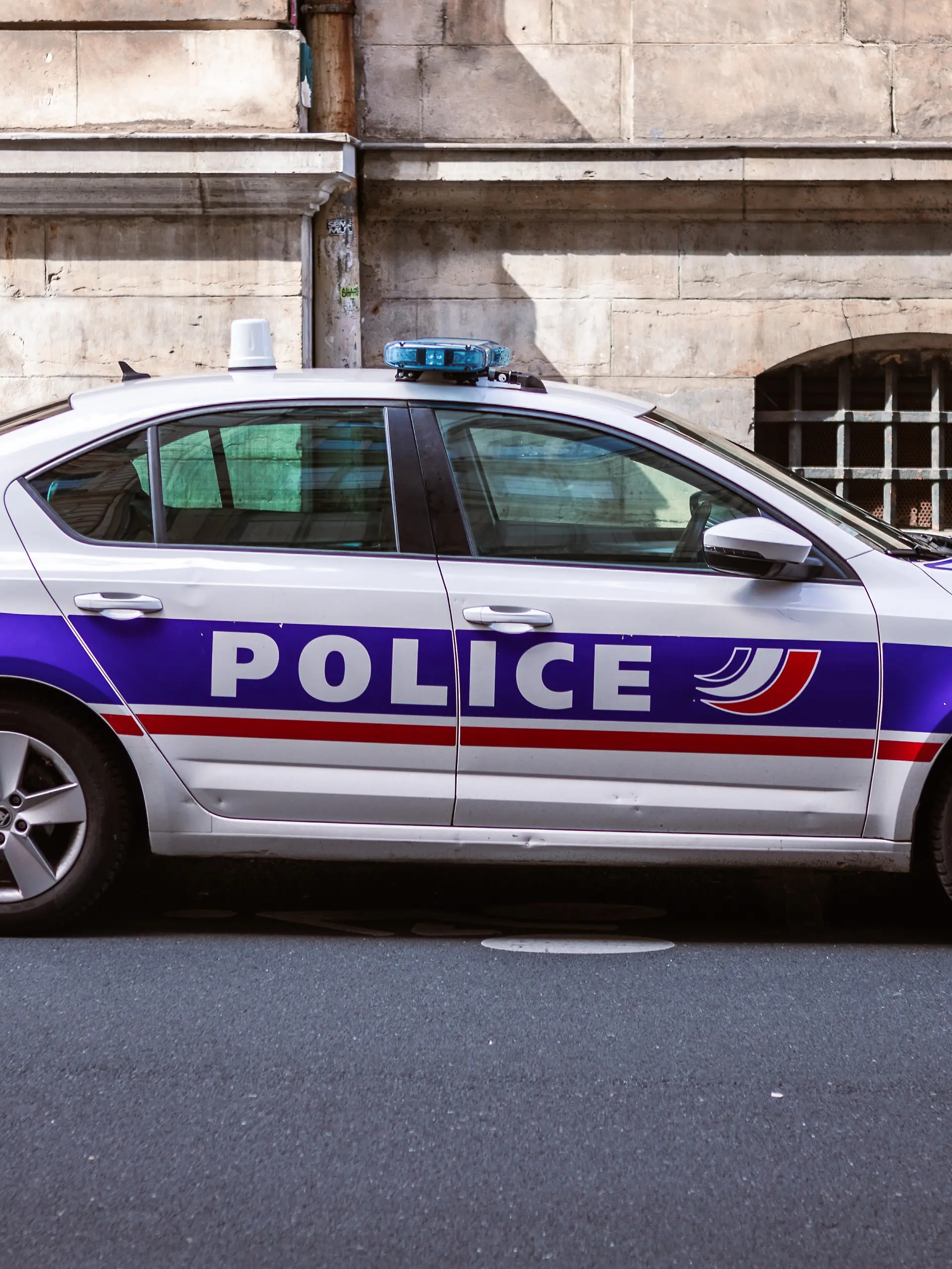 Polizeiauto in Frankreich 