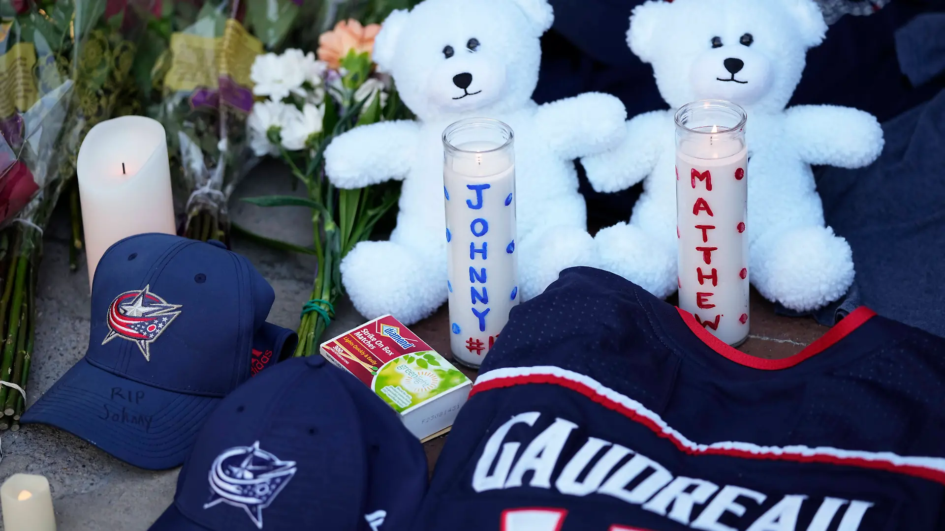 Gedenkstätte für die getöteten Johnny und Matthew Gaudreau