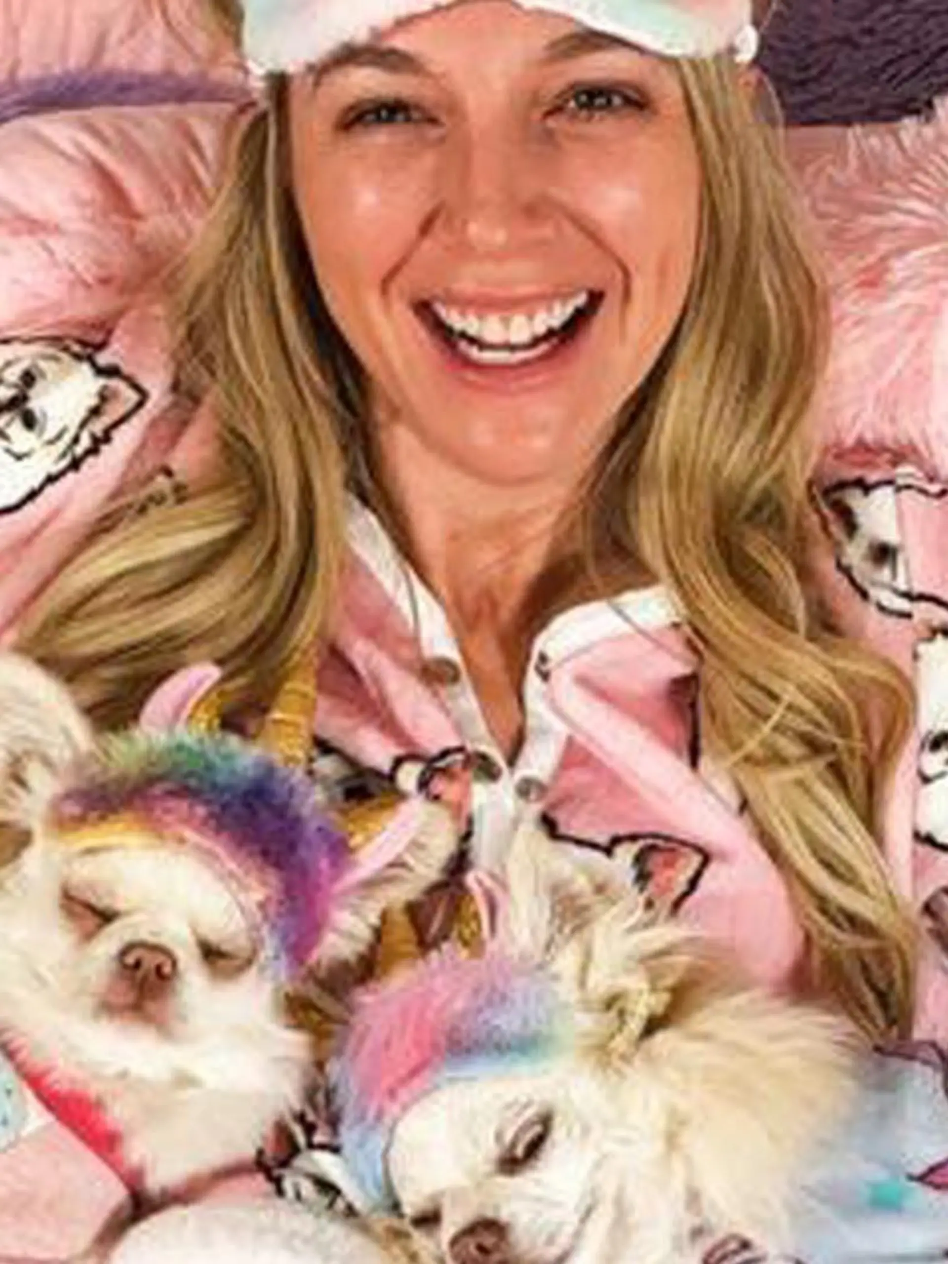 Jahnnalee Rendall mit ihren Chihuahuas Gizmo und Starleena.