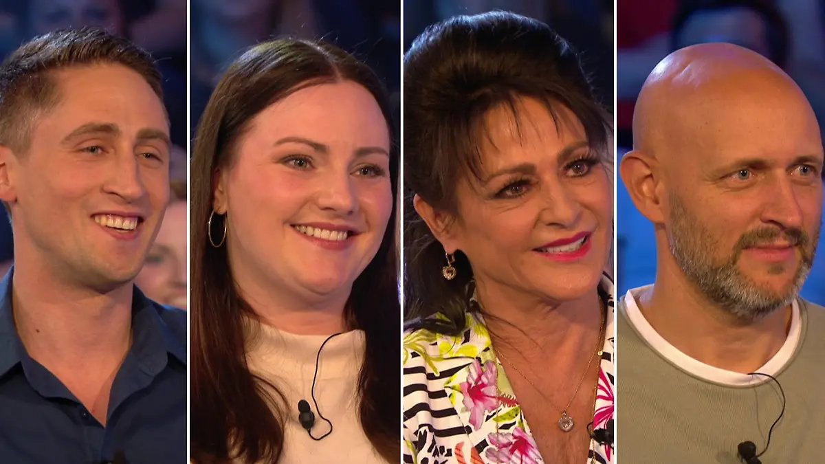 Niclas Schell, Katharina Schwerke, Jutta Engel und Holger Rohm schaffen bei Jauch den Sprung ins Finale