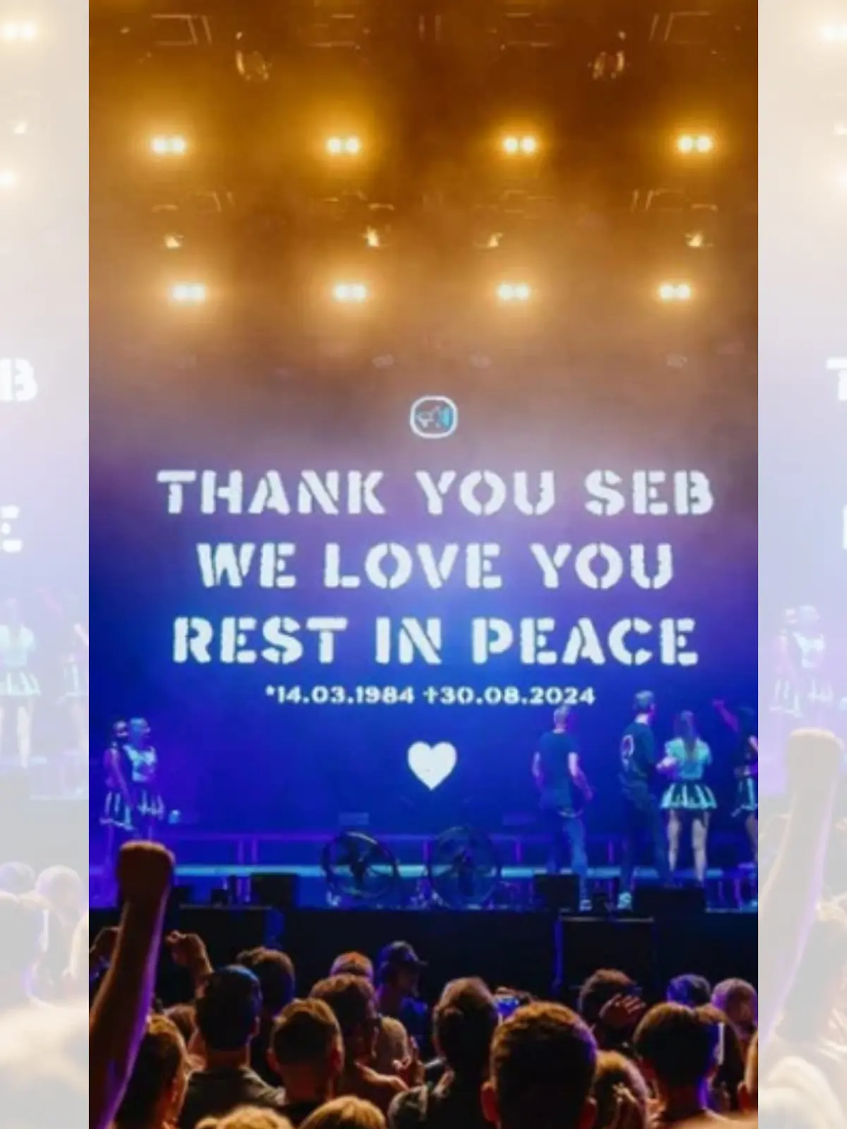 Scooter verabschieden sich auf ihrem Konzert von Crew-Mitglied Seb